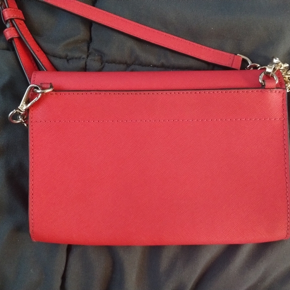 Burnt Red Micheal Kors Crossbody Purse - Picture 6 of 11